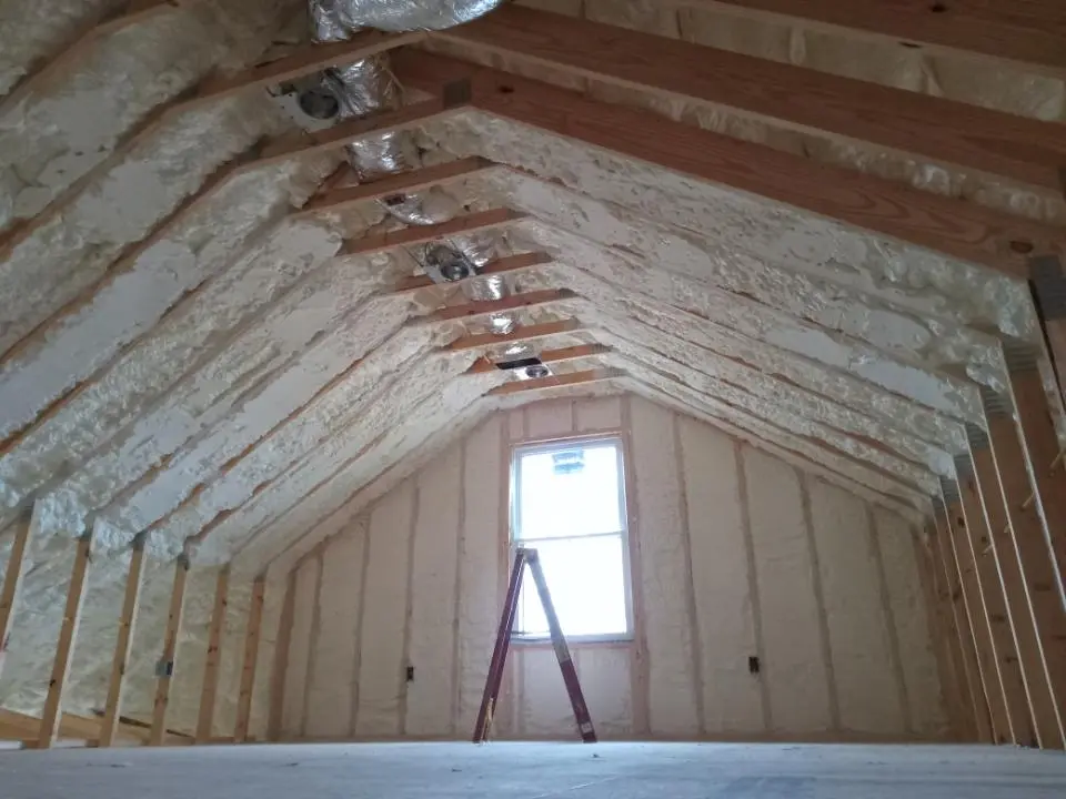 Spray foam roofing application for Crawl Space Insulation project in Chesterfield